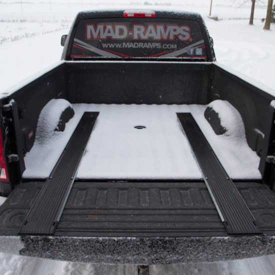 Mad-Ramps bed protectors in truck