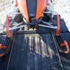front view sled bed protector for snowmobile loading