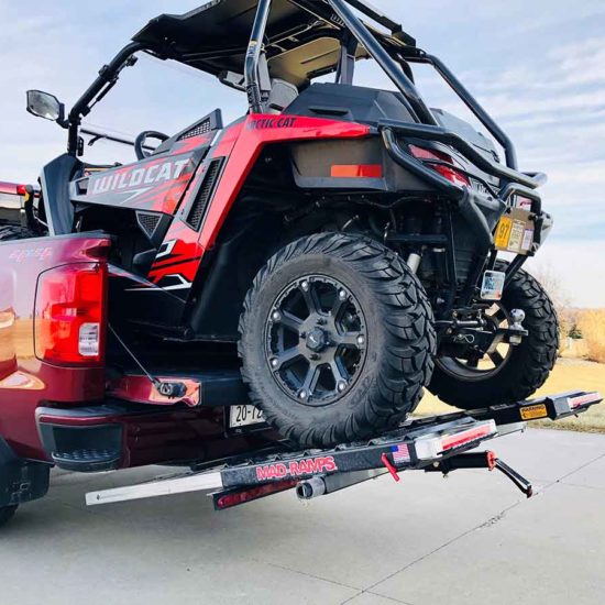 utv hauling with a mad ramps system