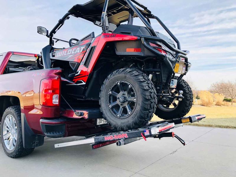 utv hauling with a mad ramps system