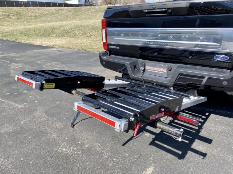 mad ramps loading kit assembled on platinum ford truck