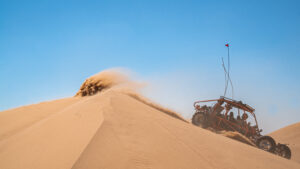 Dune Buggy In the Desert sand dune riding
